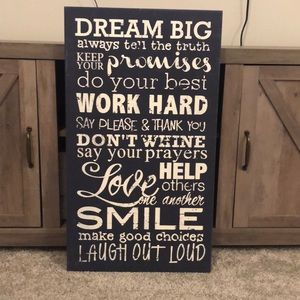 Encouraging wall decor!